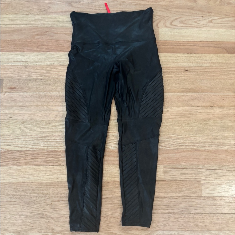 Spanx Faux Leather Moto Leggings XLP